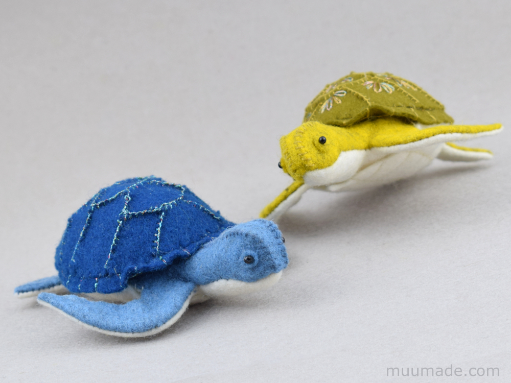 Muumade - The Little Felt Sea Turtle